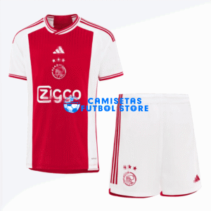 Camiseta Ajax de Ámsterdam 1ª Equipación 2023/2024 Niño Kit