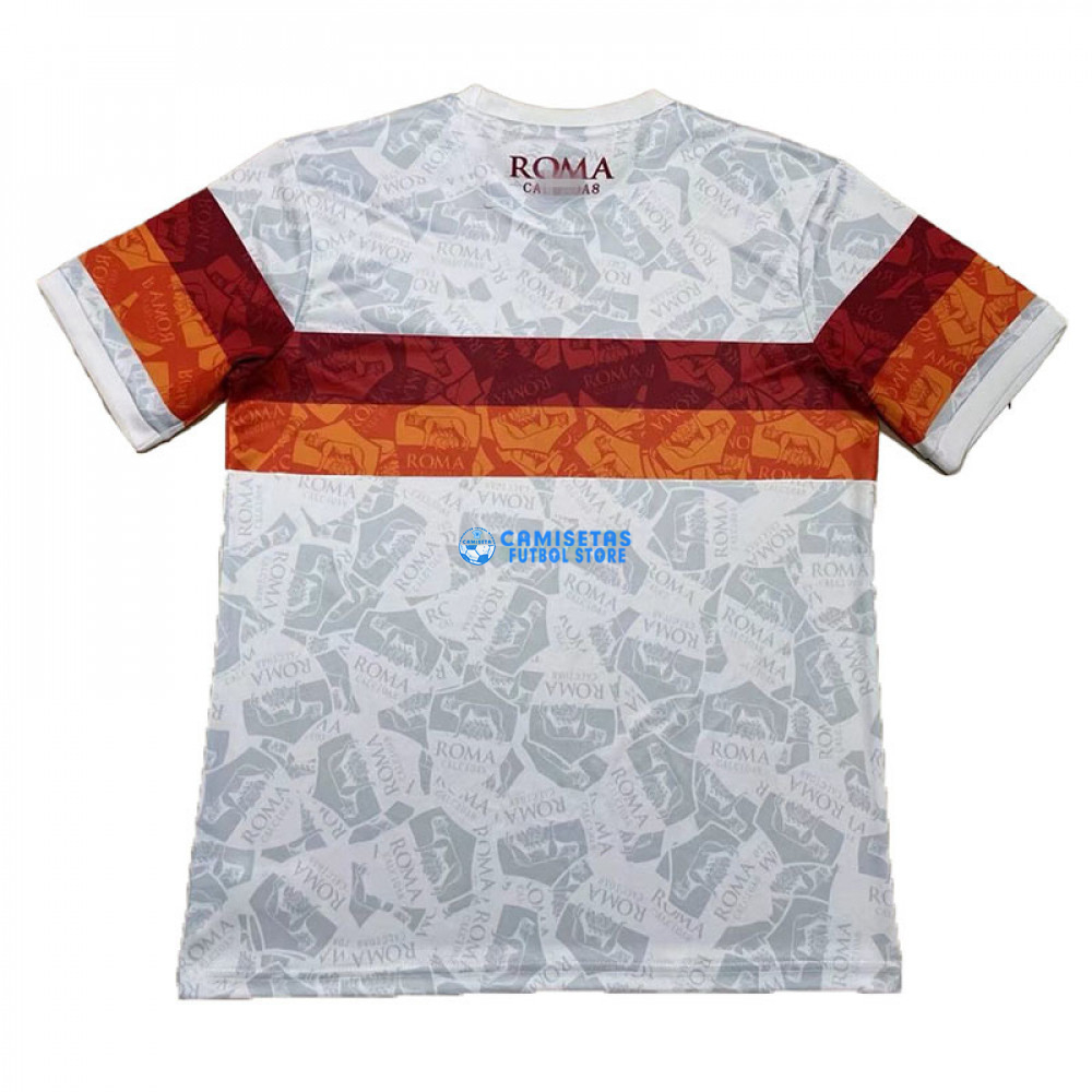 Camiseta AS Roma 2022/2023 Blanco/Gris - Imagen 2