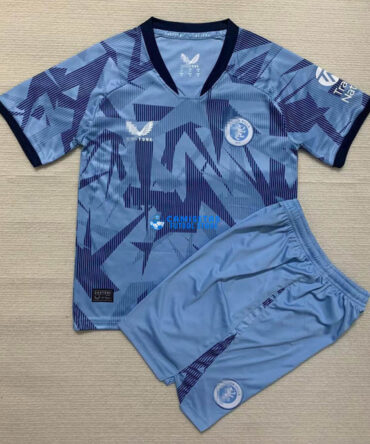 Camiseta Aston Villa 3ª Equipación 2023/2024 Niño Kit