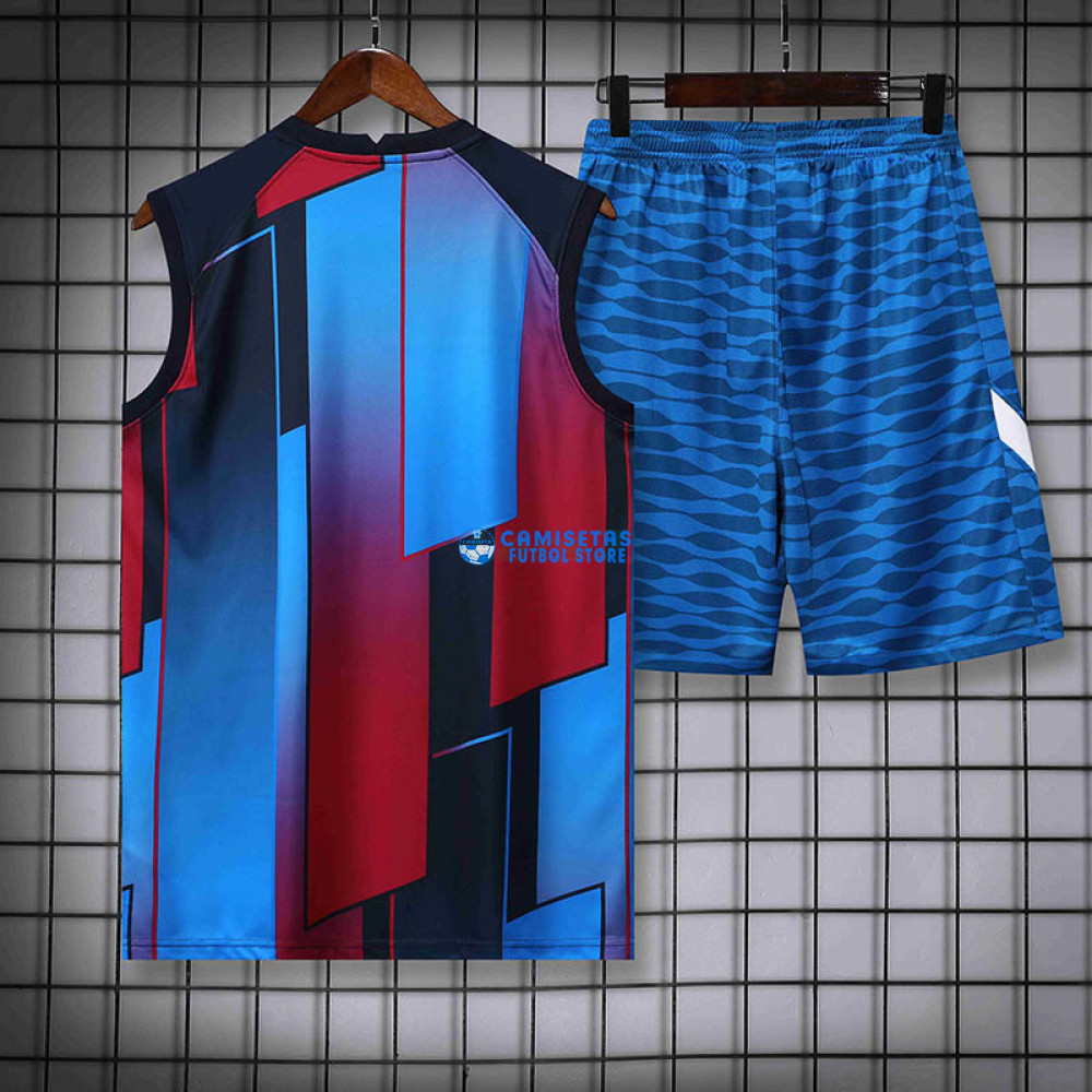 Camiseta de Entrenamiento Barcelona Sin Mangas 2022/2023 Kit Azul/Rojo - Imagen 2