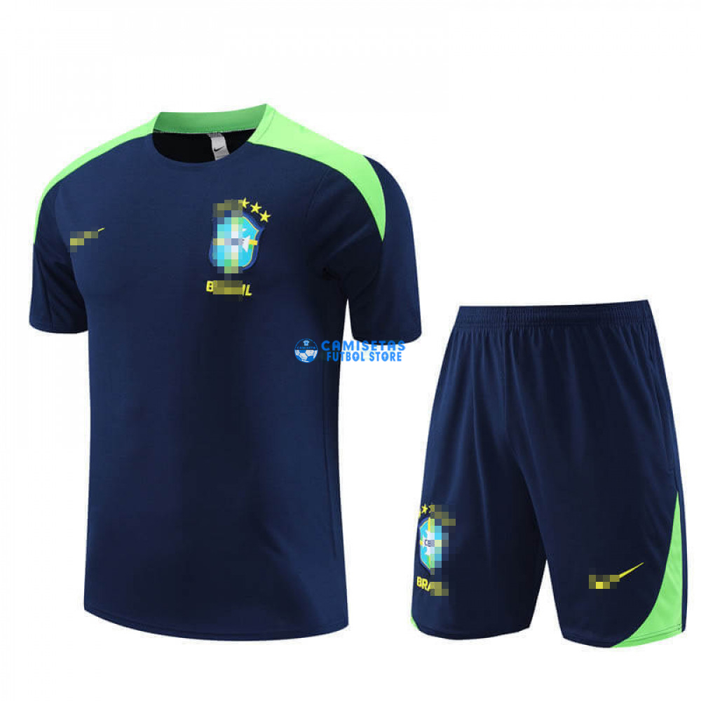 Camiseta de Entrenamiento Brasil 2023 Azul Marino/Verde - Imagen 2