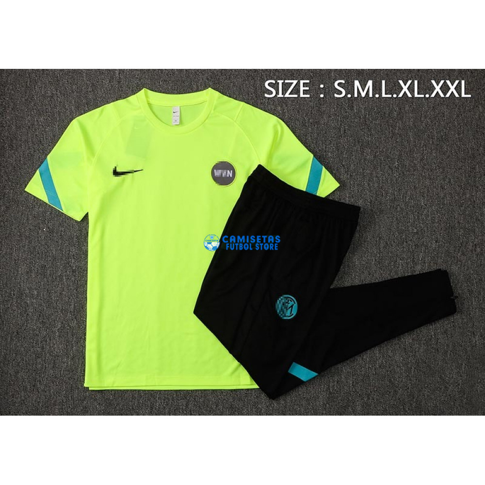 Camiseta de Entrenamiento Inter De Milan 2021/2022 Verde Fluorescente - Imagen 4