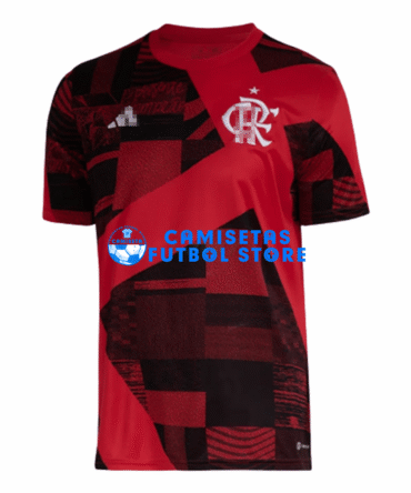 Camiseta Flamengo 2023/2024 Pre-Match Rojo/Negro