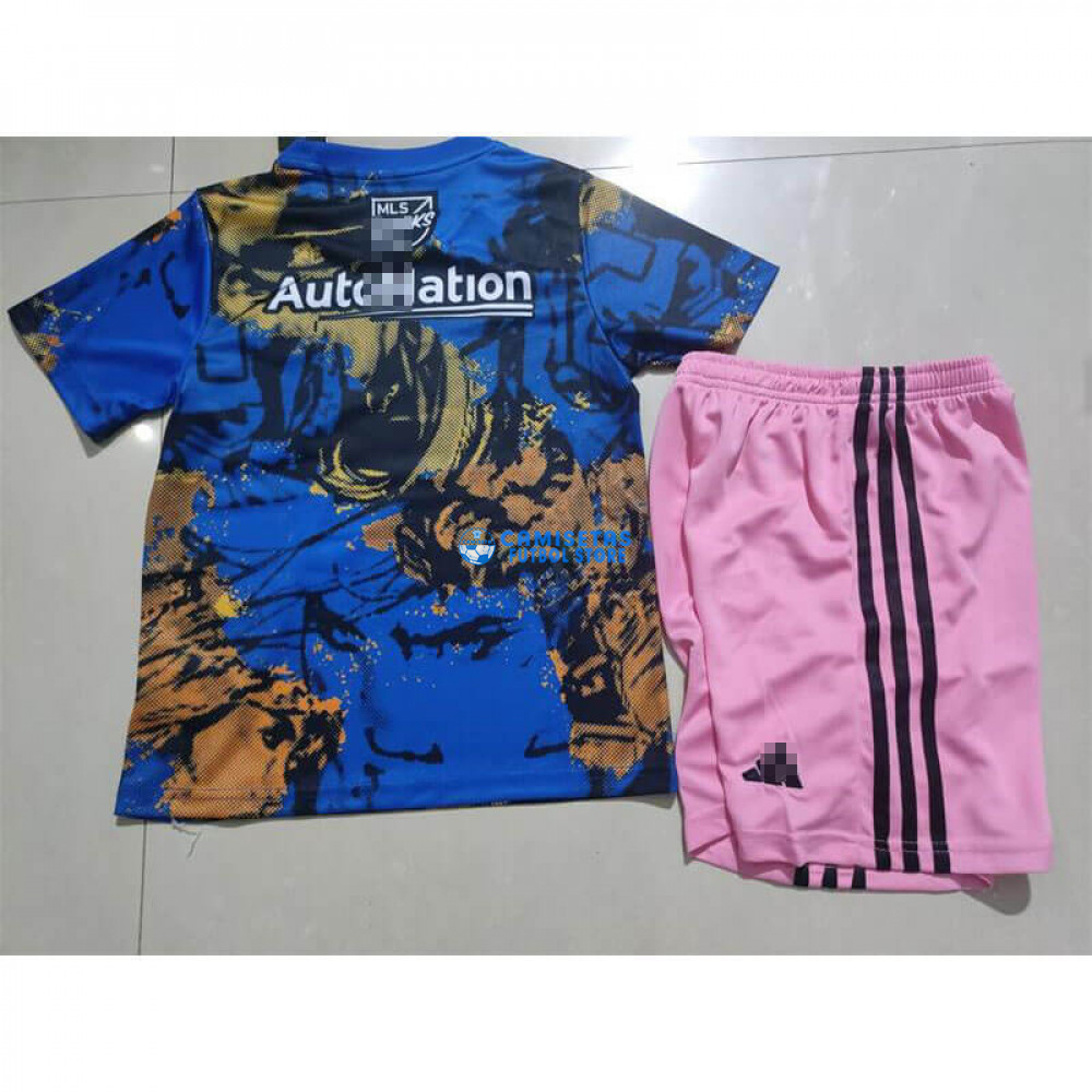 Camiseta Inter Miami 2023/2024 Azul Niño Kit - Imagen 2