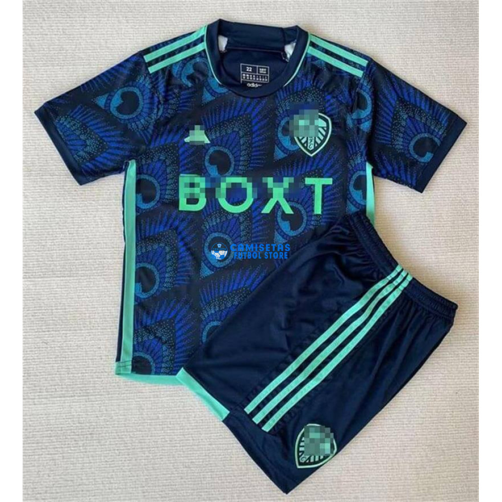 Camiseta Leeds United 2ª Equipación 2023/2024 Niño Kit - Imagen 2