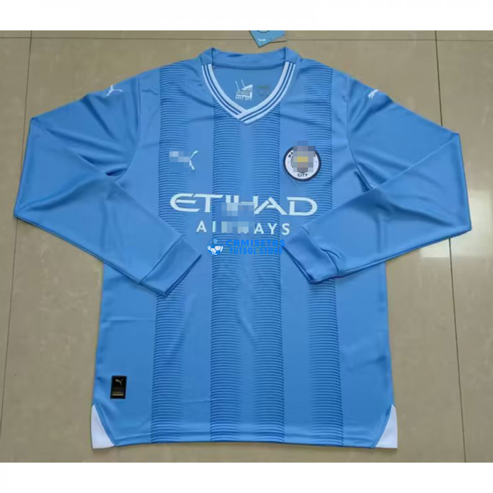 Camiseta Manchester City 1ª Equipación 2023/2024 ML - Imagen 2
