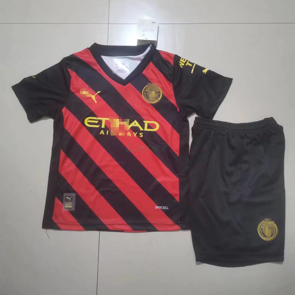 Camiseta Manchester City 2ª Equipación 2022/2023 Niño Kit - Imagen 3