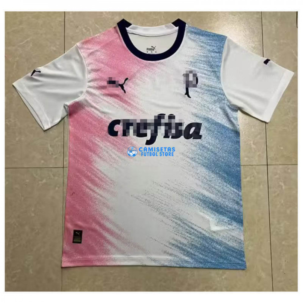 Camiseta Palmeiras 2023/2024 Especial Edición Blanco/Rosa/Azul - Imagen 2