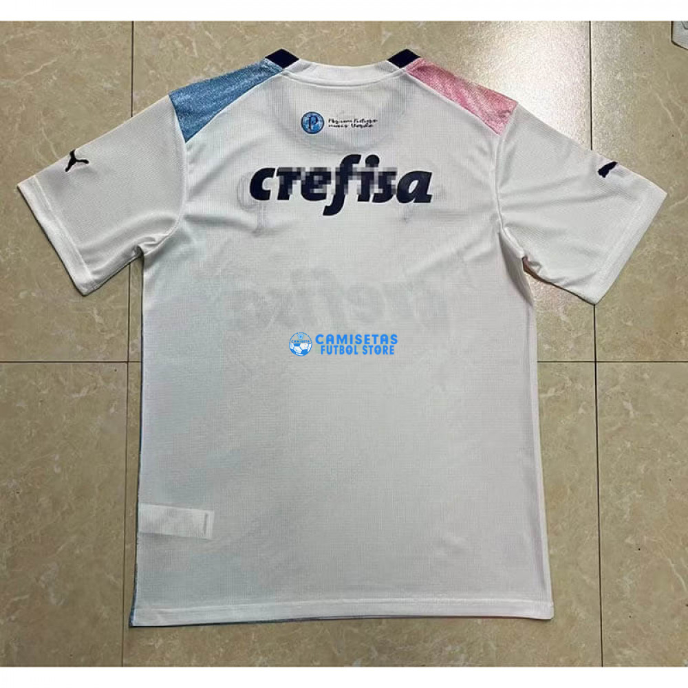 Camiseta Palmeiras 2023/2024 Especial Edición Blanco/Rosa/Azul - Imagen 3
