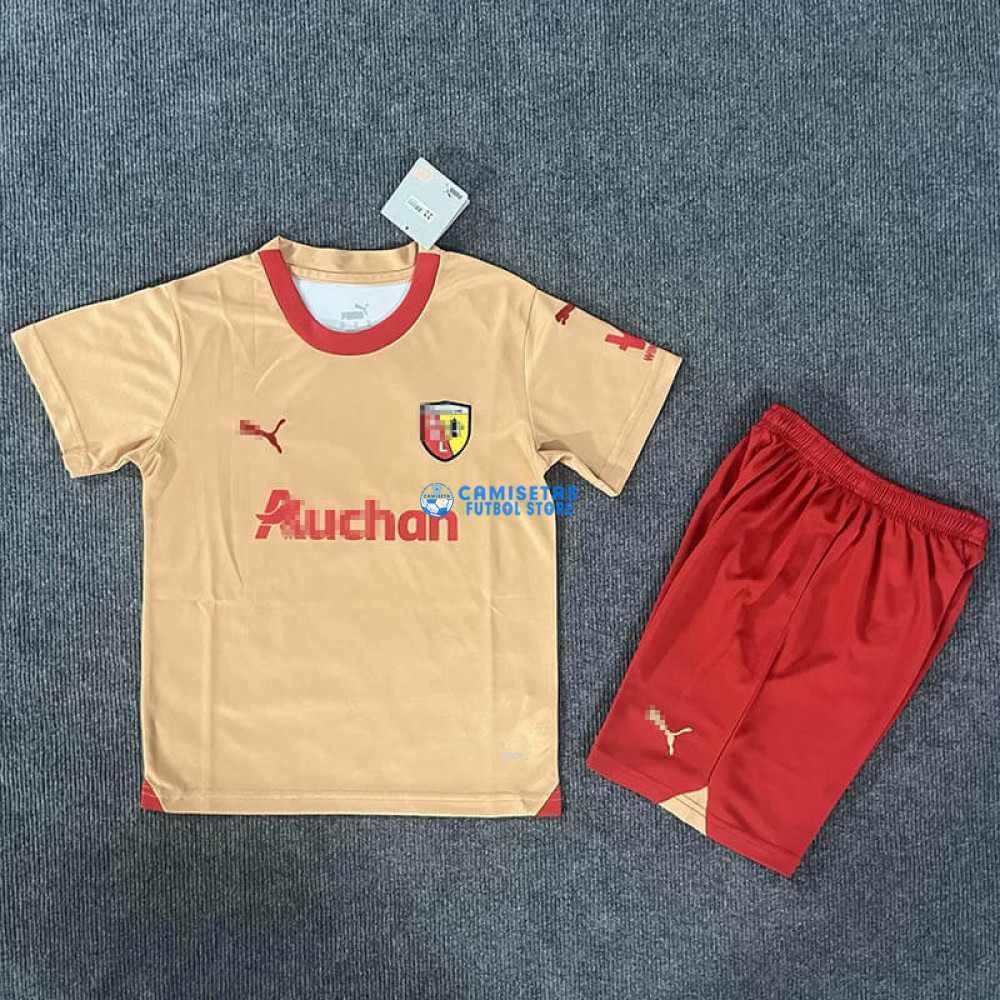 Camiseta RC Lens 2023/2024 Dorado Niño Kit - Imagen 2