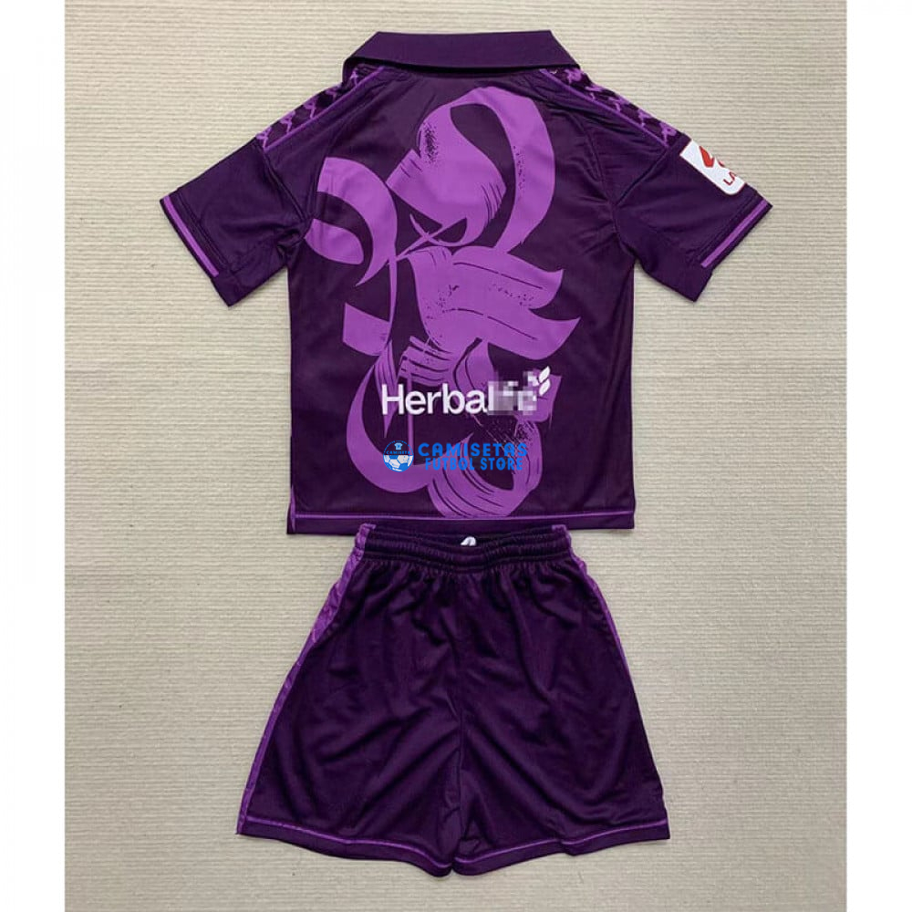 Camiseta Real Valladolid 2ª Equipación 2023/2024 Niño Kit - Imagen 3