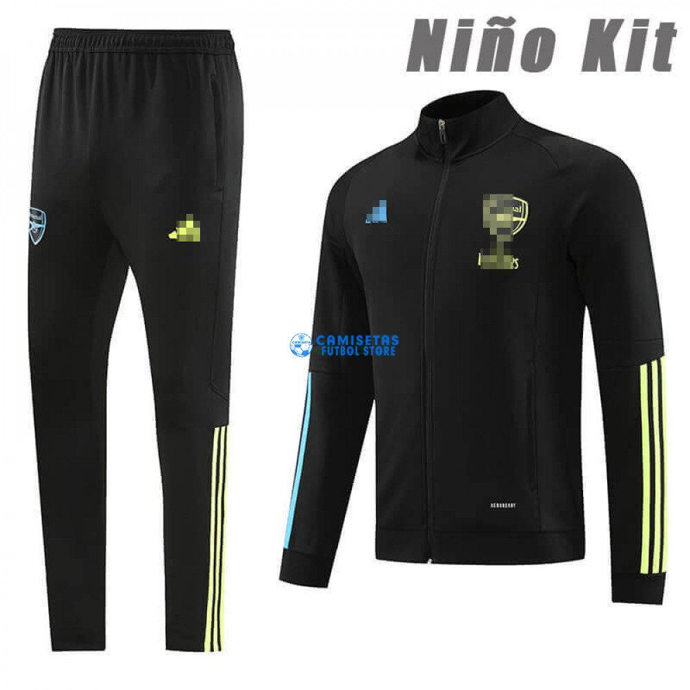 Chandal Arsenal 2023/2024 Niño Negro