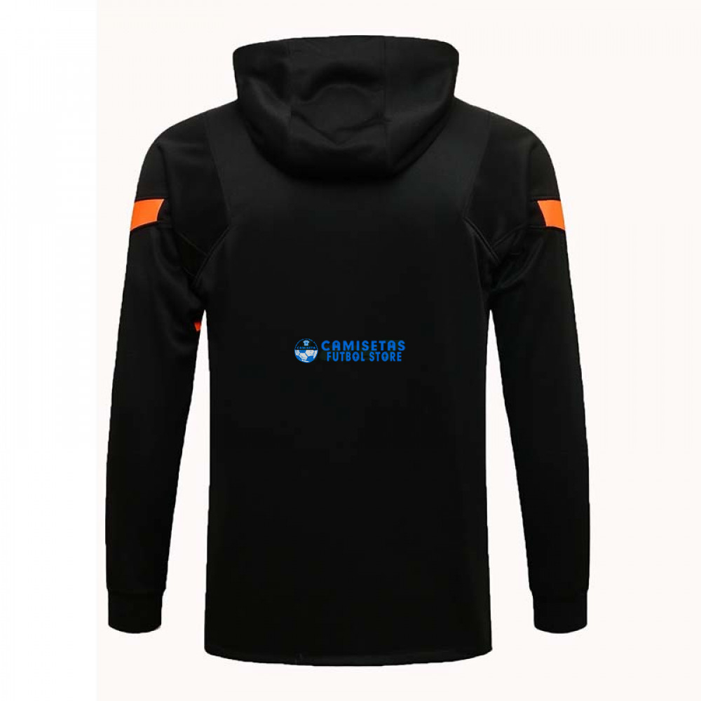 Chaqueta Chelsea FC 2021/2022 Con Capucha Negro/Naranja - Imagen 3