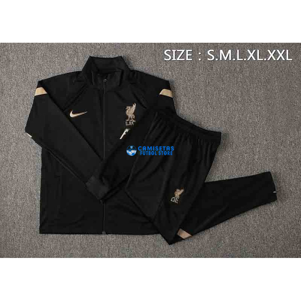 Chandal Liverpool 2021/2022 Cuello Alto Negro - Imagen 3