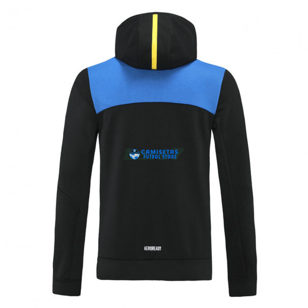 Chaqueta Manchester United 2021/2022 Con Capucha Negro/Azul - Imagen 3