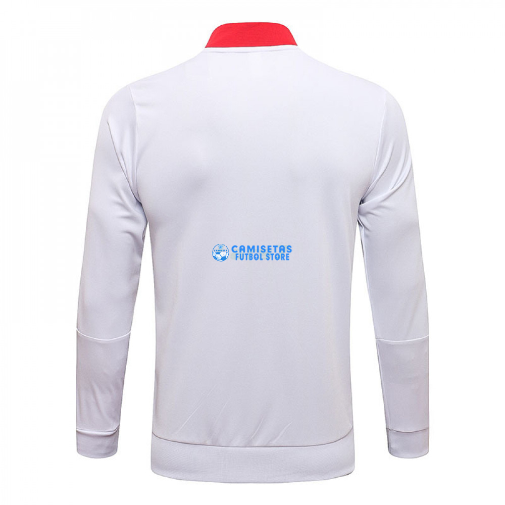 Chaqueta Manchester United 2021/2022 Cuello Alto Blanco/Rojo - Imagen 3