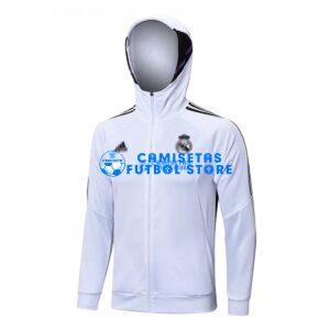 Chaqueta Real Madrid 2023/2024 Con Capucha Blanco
