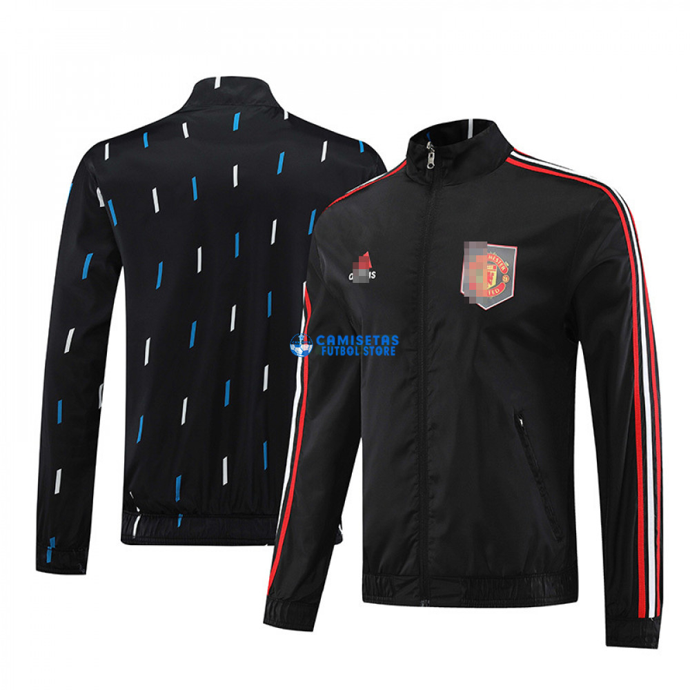 Cortavientos de Doble Cara Manchester United 2023/2024 Negro - Imagen 2