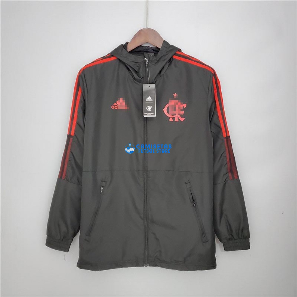 Cortavientos Flamengo 2021/2022 Con Capucha Gris