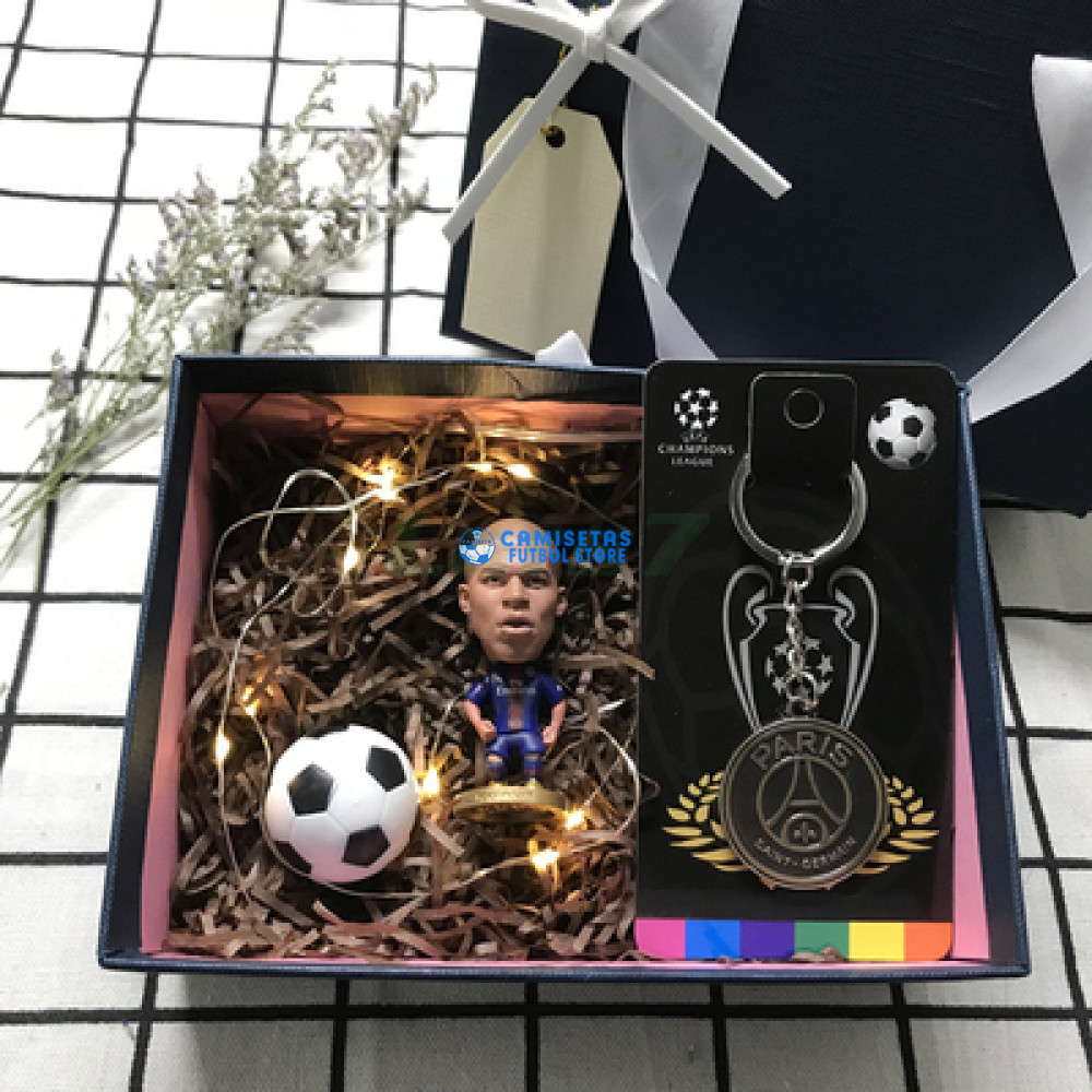 Conjunto de Muñeco tres piezas regalo Fútbol Beckham/Mbappé - Imagen 3