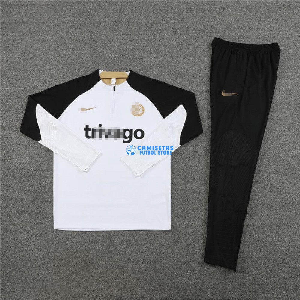 Sudadera de Entrenamiento Chelsea FC 2023/2024 Niño Kit Blanco/Negro - Imagen 3