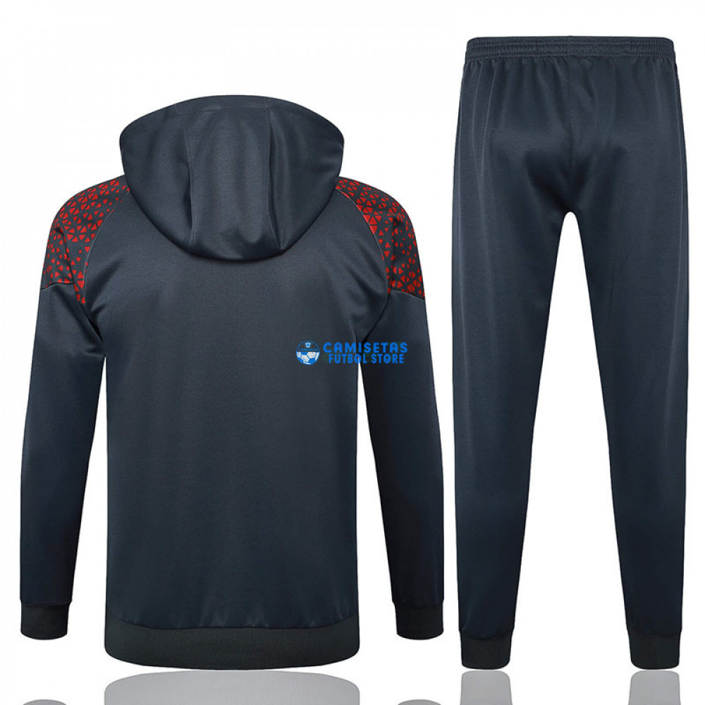 Sudadera de Entrenamiento Manchester City 2023/2024 Con Capucha Kit Gris - Imagen 2