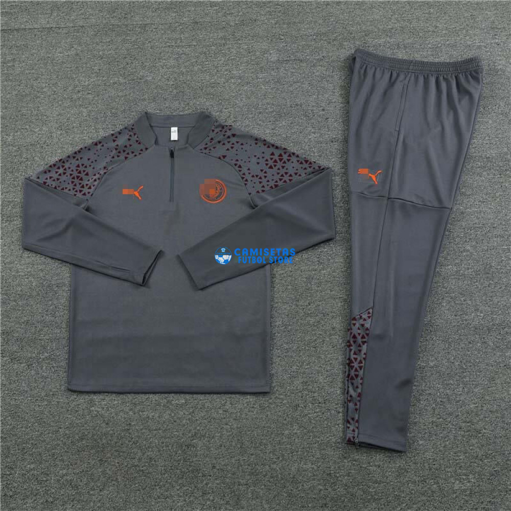 Sudadera de Entrenamiento Manchester City 2023/2024 Gris Oscuro - Imagen 4