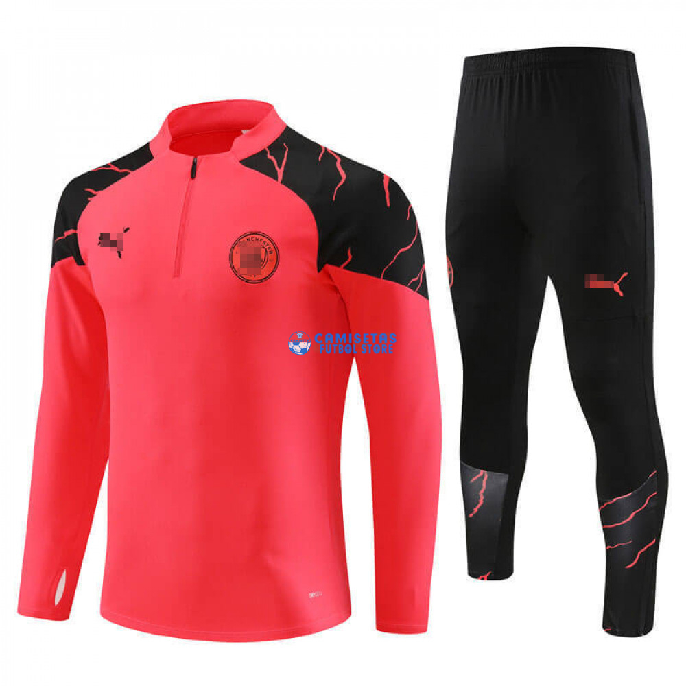 Sudadera de Entrenamiento Manchester City 2023/2024 Naranja - Imagen 2