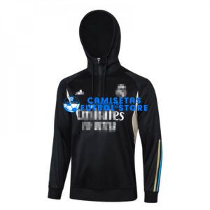 Sudadera de Entrenamiento Real Madrid 2023/2024 Con Capucha Negro