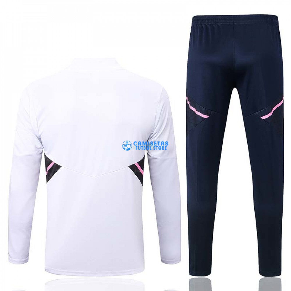 Sudadera De Entrenamiento Arsenal 2022/2023 Blanco con Rayas Rosadas - Imagen 3