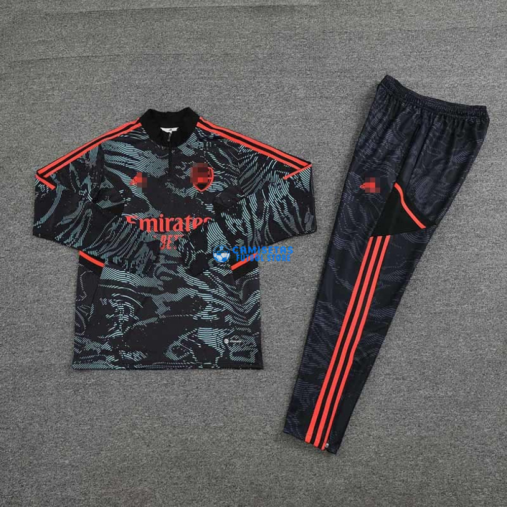 Sudadera De Entrenamiento Arsenal 2022/2023 Negro/Azul - Imagen 4