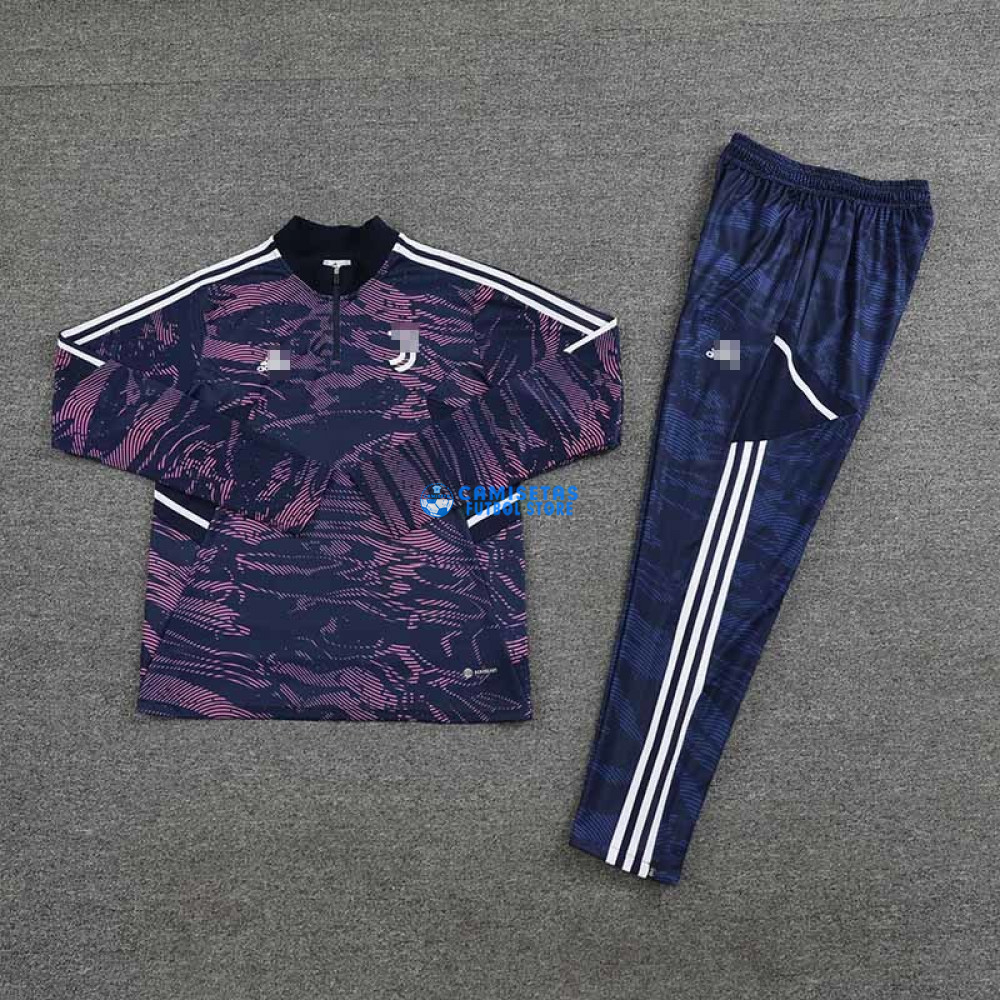 Sudadera De Entrenamiento Juventus 2022/2023 Kit Azul/Rosa - Imagen 3