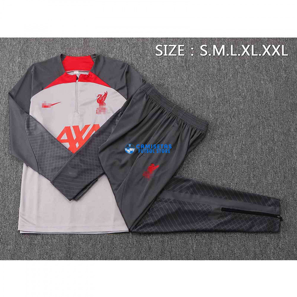 Sudadera De Entrenamiento Liverpool 2022/2023 Kit Gris - Imagen 3