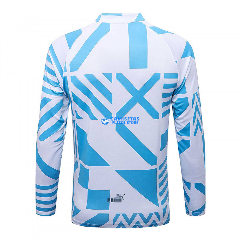 Sudadera De Entrenamiento Manchester City 2022/2023 Blanco/Azul - Imagen 3
