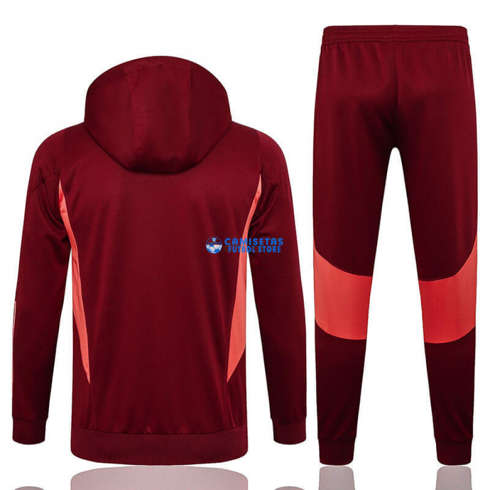Sudadera De Entrenamiento Manchester United 2023/2024 Con Capucha Rojo - Imagen 3