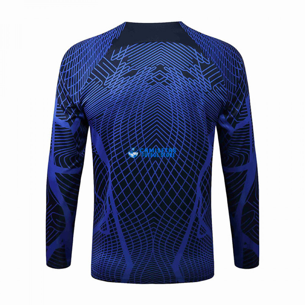 Sudadera De Entrenamiento PSG 2022/2023 Azul Marino/Azul - Imagen 2