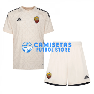 Camiseta AS Roma 2ª Equipación 2023/2024 Niño Kit