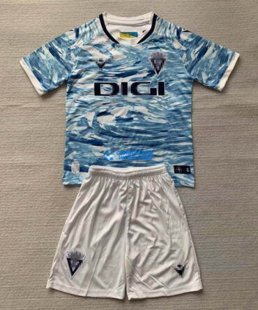 Camiseta Cádiz CF 2024/2025 Especial Edición Niño Kit Azul/Blanco