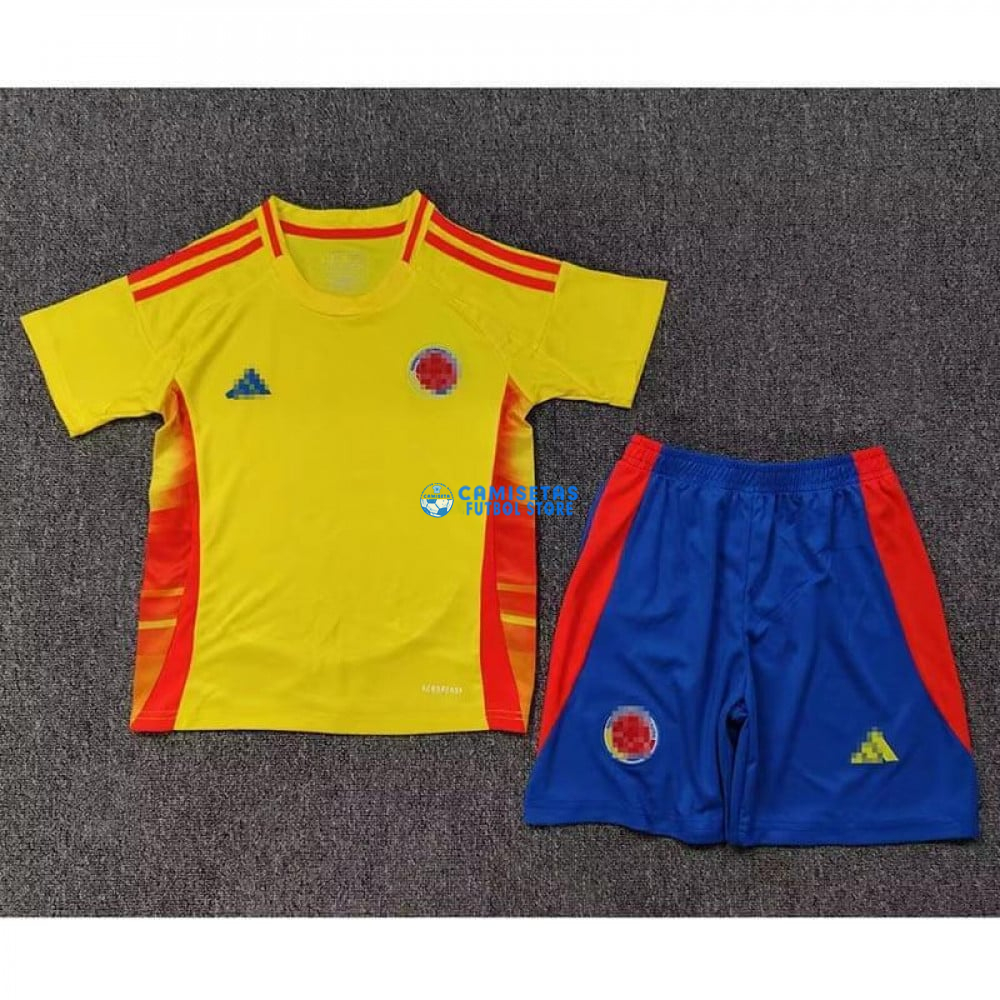 Camiseta Colombia 1ª Equipación 2024 Niño Kit - Imagen 2