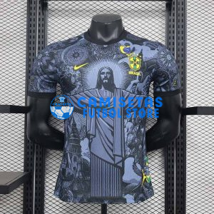 Camiseta Brasil 2024 Negro/Gris (EDICIÓN JUGADOR) Camiseta Brasil 2024 Negro/Gris (EDICIÓN JUGADOR)