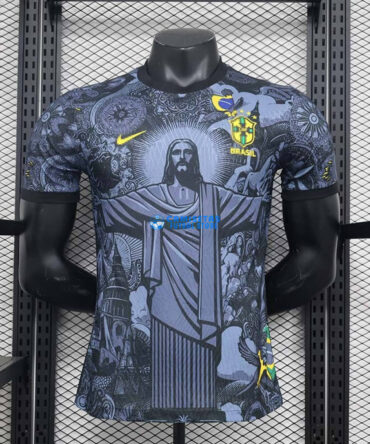 Camiseta Brasil 2024 Negro/Gris (EDICIÓN JUGADOR)