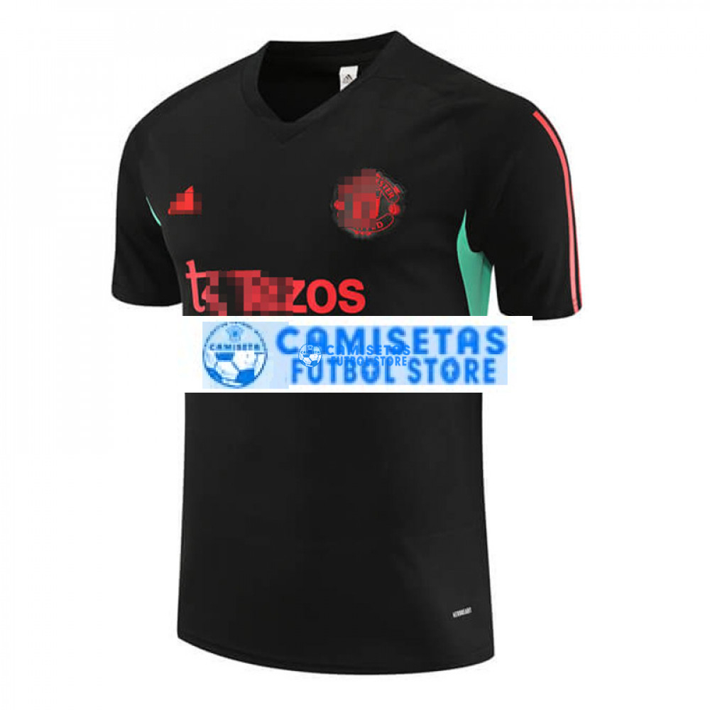 Camiseta de Entrenamiento Manchester United 2023/2024 Negro/Verde