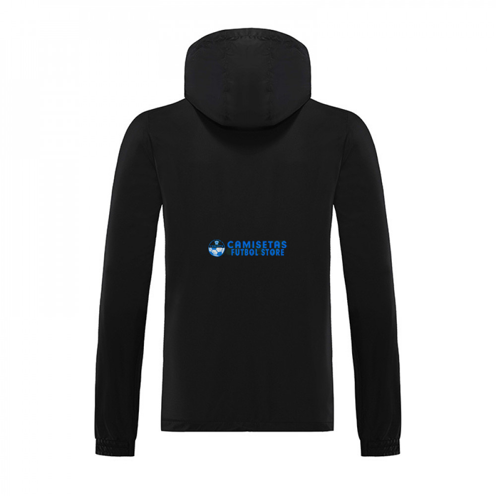 Cortavientos Flamengo 2023/2024 Con Capucha Negro - Imagen 2