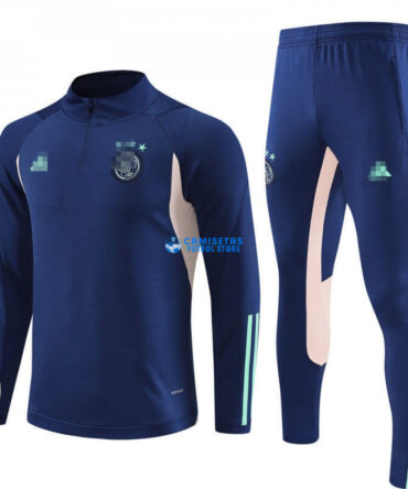 Sudadera de Entrenamiento Ajax de Ámsterdam 2023/2024 Kit Azul Oscuro