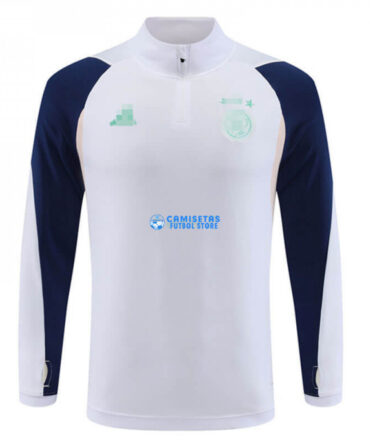 Sudadera de Entrenamiento Ajax de Ámsterdam 2023/2024 Blanco/Azul