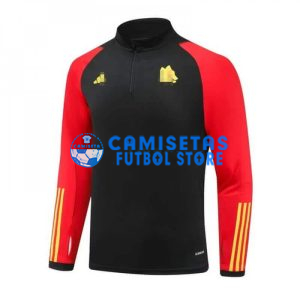 Sudadera de Entrenamiento AS Roma 2023/2024 Negro/Rojo