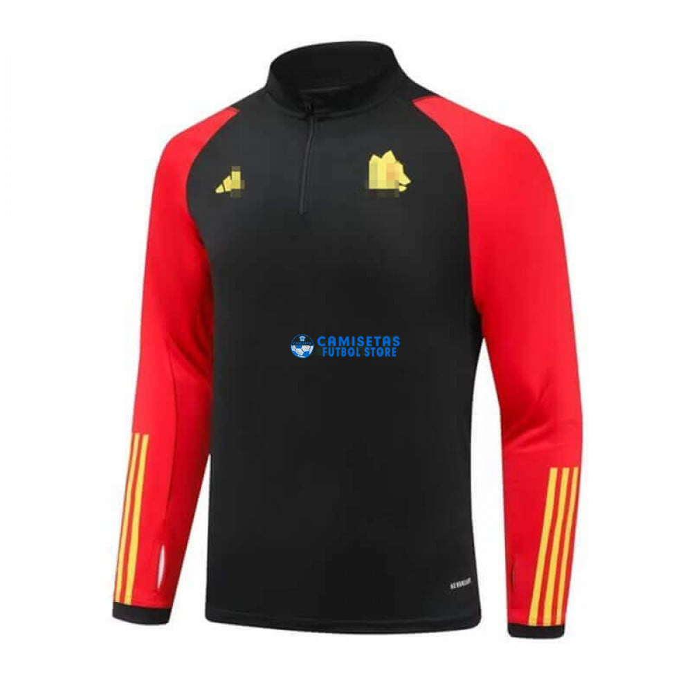 Sudadera de Entrenamiento AS Roma 2023/2024 Negro/Rojo