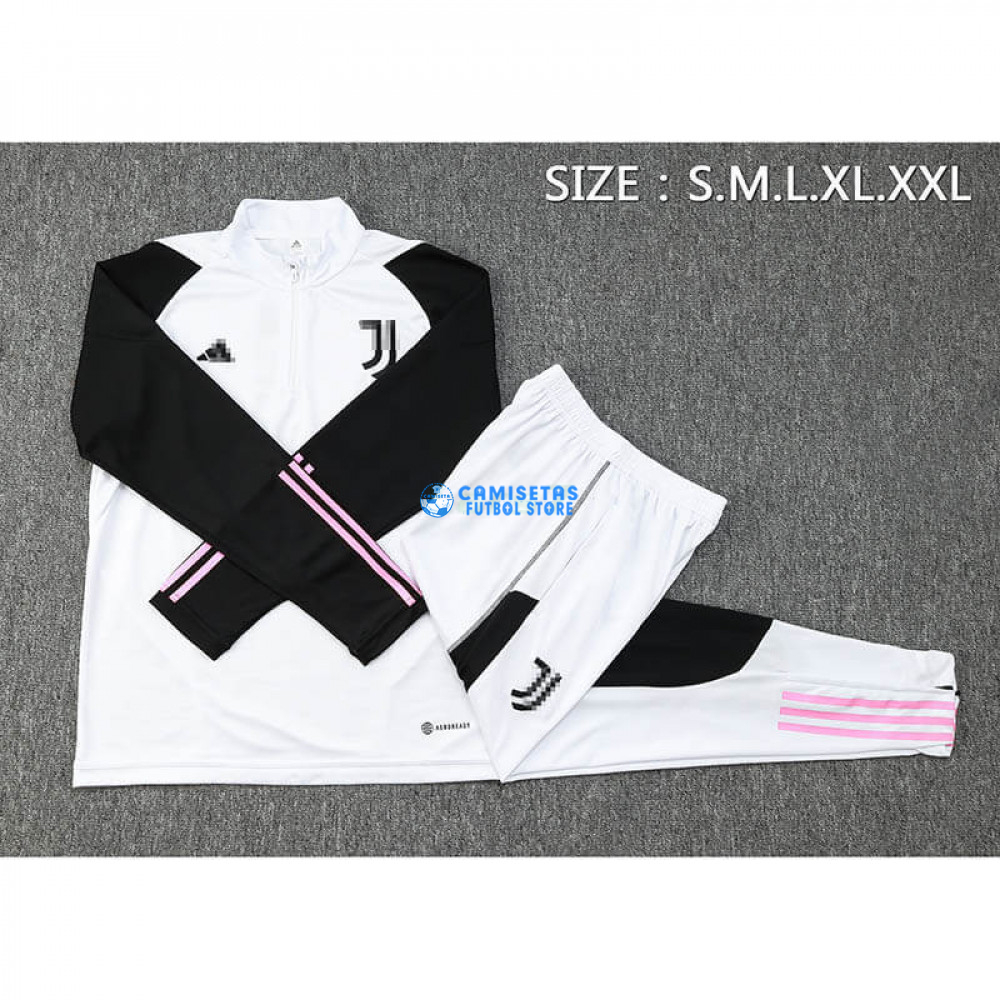 Sudadera de Entrenamiento Juventus 2023/2024 Kit Blanco/Negro - Imagen 3