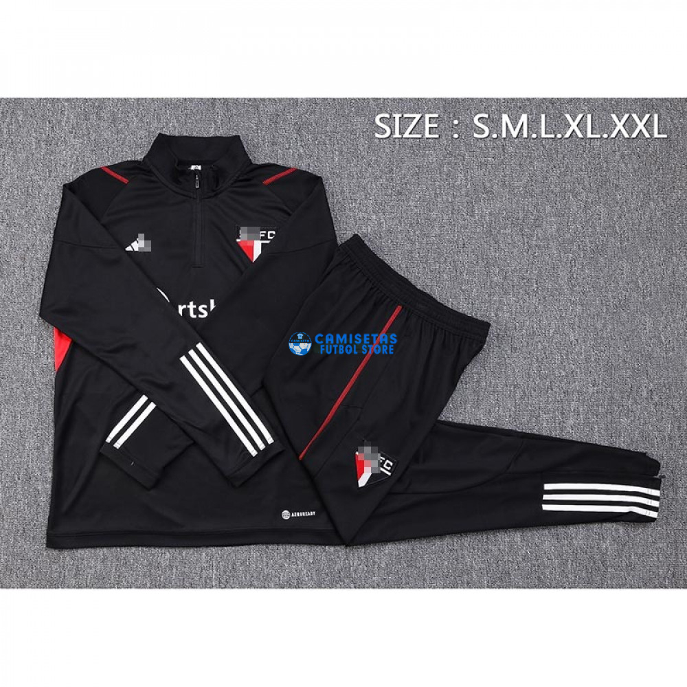 Sudadera De Entrenamiento São Paulo 2023/2024 Negro - Imagen 4