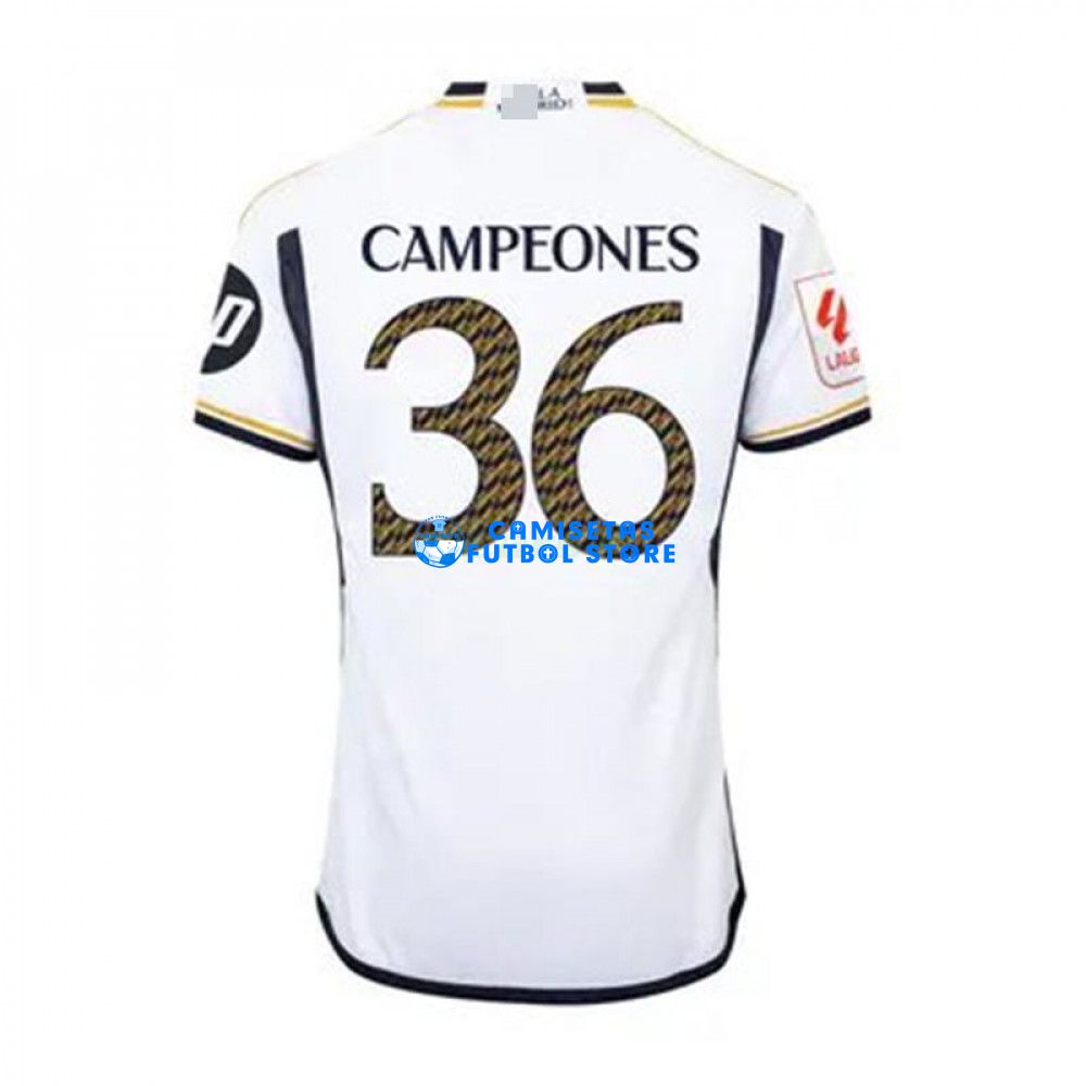 Camiseta Real Madrid 1ª Equipación 2023/2024 Campeones 36